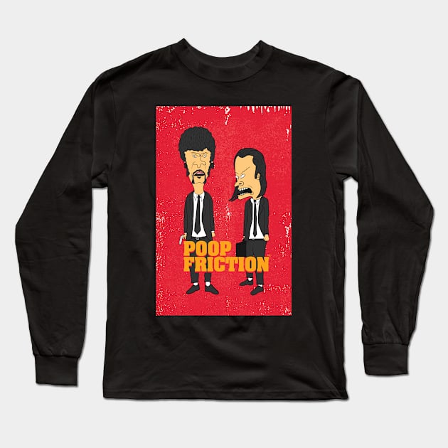 Beavis & Butthead in Poop Friction Long Sleeve T-Shirt by CalebLindenDesign